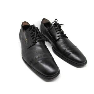 Pierre Cardin Paris Black Cap Toe Derby Shoes  Mens Size US 10.5 M EUR 42